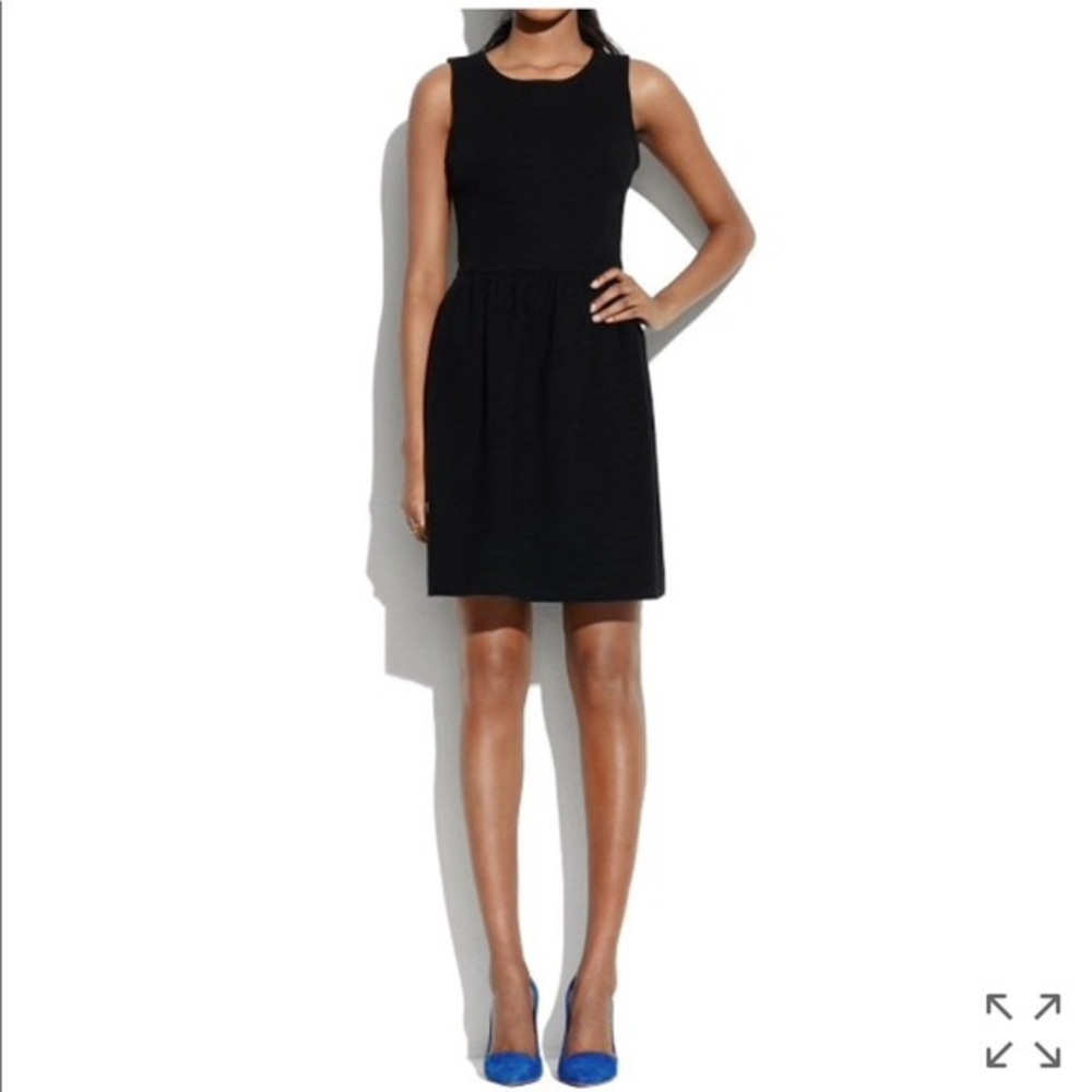 madewell black pocket dress
